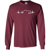 Border Collie Heartbeat Shirt, dog Lifeline Tees