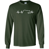 Border Collie Heartbeat Shirt, dog Lifeline Tees