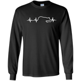 Border Collie Heartbeat Shirt, dog Lifeline Tees